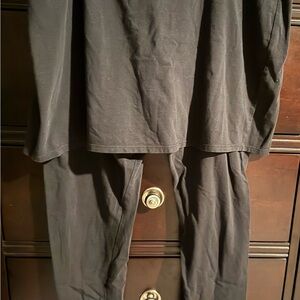 Legacy Black on Black Leggings with skort overlay.